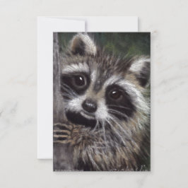 Raccoon Cards RSVP Karte