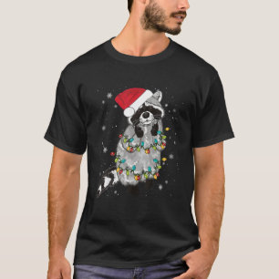 Raccoon Christmas Tree Lights Raccoon Fantastische T-Shirt