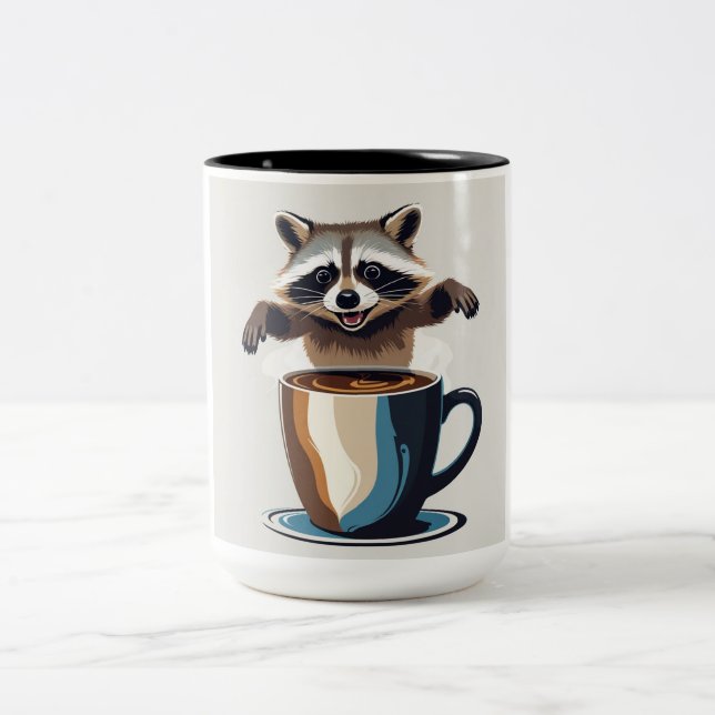 Raccoon Coffee Tasse (Mittel)