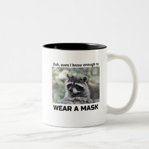 Raccoon Covid Metapher Pour the Java Zwei-Tone-Kof Zweifarbige Tasse