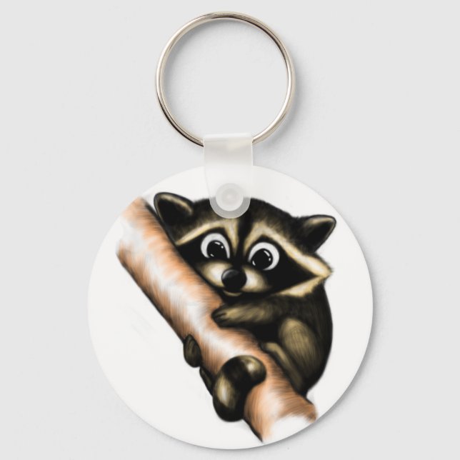 Raccoon-Design Schlüsselanhänger (Vorderseite)