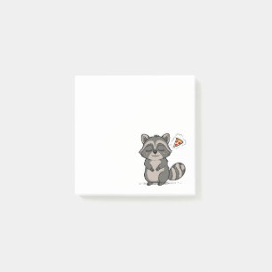 Raccoon Dream - Pizza! Post-it Klebezettel