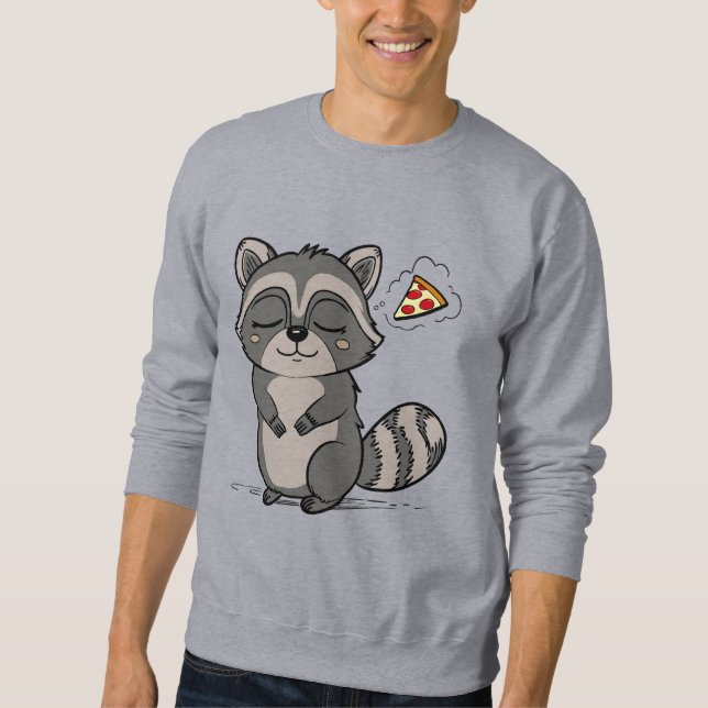 Raccoon Dream - Pizza! Sweatshirt (Vorderseite)