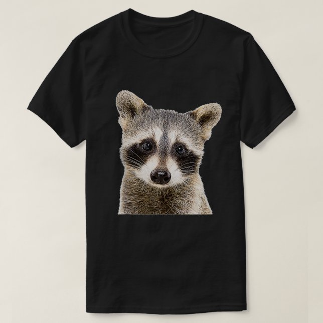 Raccoon Face T-Shirt (Design vorne)