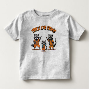 Raccoon Family - Niedliches Halloween-Trick oder T Kleinkind T-shirt