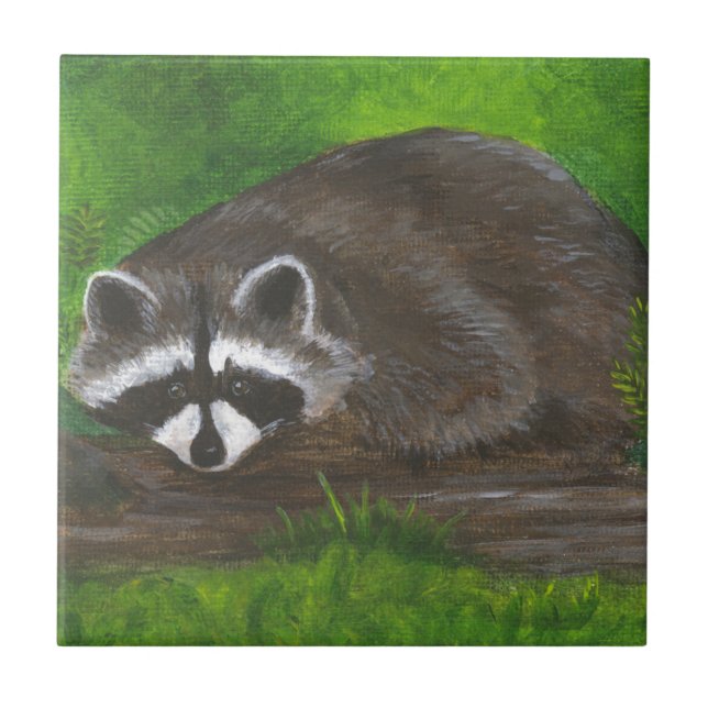Raccoon Fliese (Vorderseite)