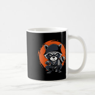 Raccoon Funny Karate Design Kostümtiere Kaffeetasse