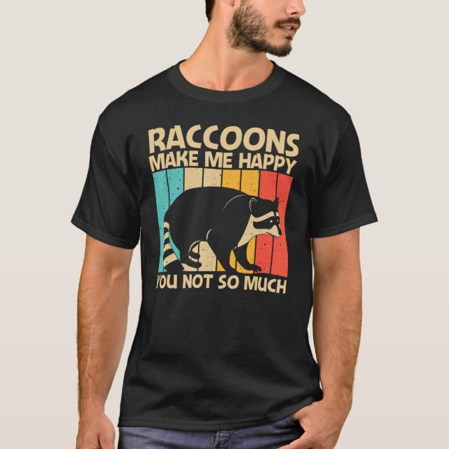 Raccoon für Männer Frauen Häufig Raccoon 2 T-Shirt (Vorderseite)