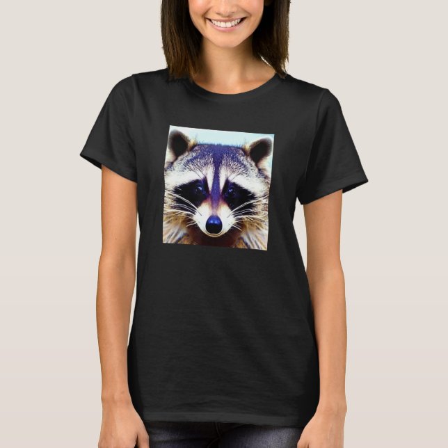 Raccoon Hand Draw Funny For Men Women Kids T-Shirt (Vorderseite)