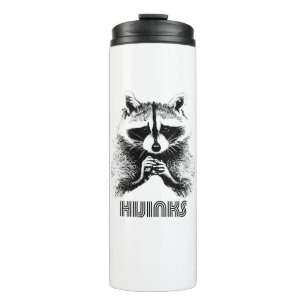 Raccoon Hijinks Thermosbecher