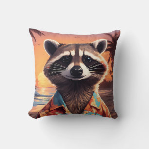 Raccoon Holiday Kissen