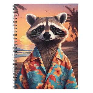 Raccoon Holiday Notizblock