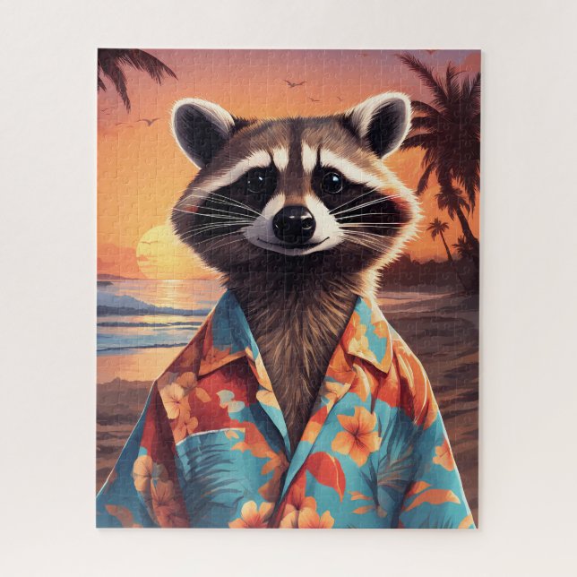 Raccoon Holiday Puzzle (Vertikal)
