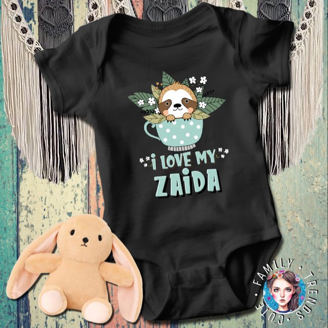 Raccoon I Liebe My Zaida Baby Strampler (Von Creator hochgeladen)
