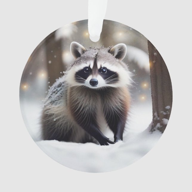 Raccoon im Magenwald Ornament (Vorderseite)