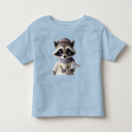 Raccoon in einem Pullover mit Drachen