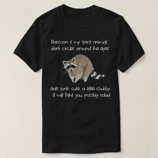 Raccoon ist mein geiles Shirt Classic TShirt (Design vorne)