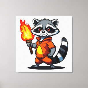 Raccoon Leinwanddruck