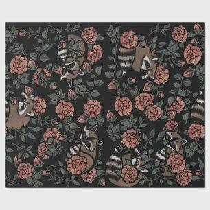 Raccoon liebt niedliche Raccoons Kunst Eins Geschenkpapier