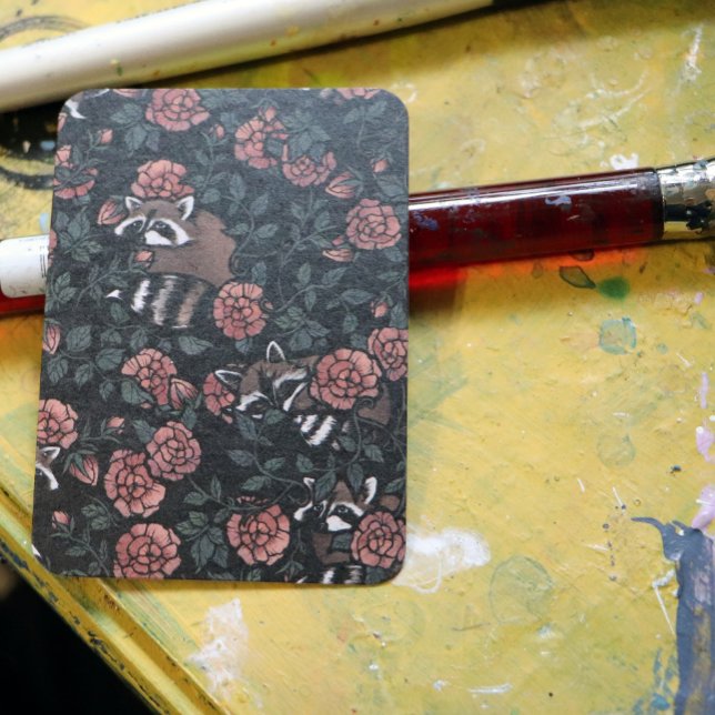 Raccoon liebt niedliche Raccoons Kunst Eins Visitenkarte (Von Creator hochgeladen)