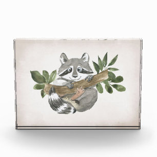 Raccoon Lover Baby Raccoon Kinderzimmer Art Fotoblock