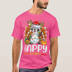 Raccoon Lover Halloween Weihnachten Glückwunsch Ha T-Shirt