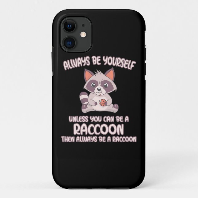 Raccoon Lover immer ein Raccoon sein Case-Mate iPhone Hülle (Rückseite)