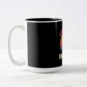Raccoon Lover Live Fast Eat Trash Zweifarbige Tasse