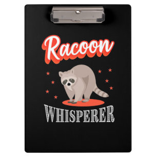 Raccoon Lover Raccoon Whisperer Klemmbrett