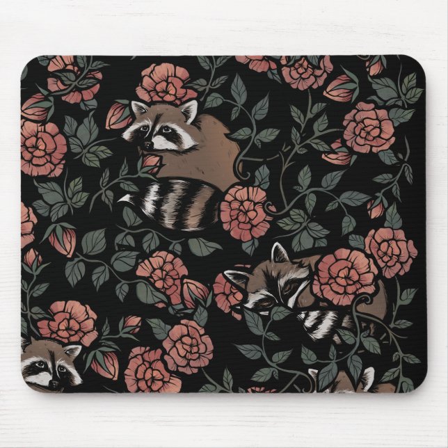 Raccoon lovers cute raccoons art one persons trash mousepad (Vorne)