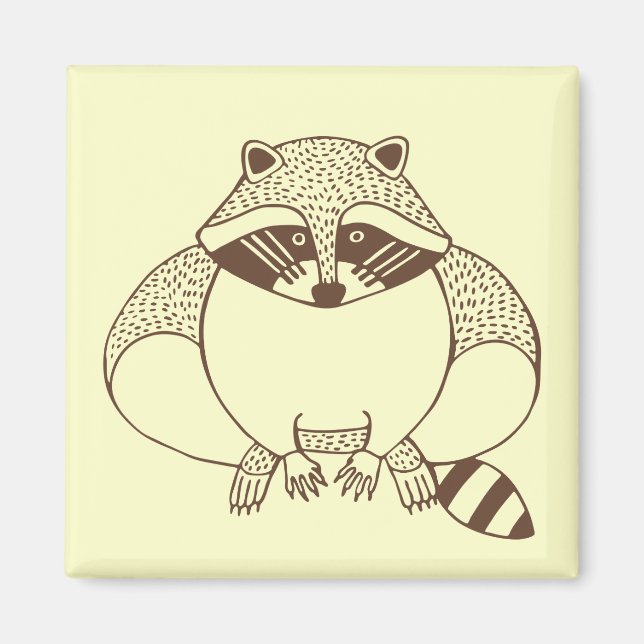 Raccoon Magnet (Vorne)