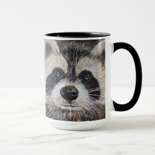 Raccoon-Malerei Tasse