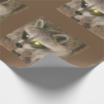 Raccoon Matte Wrapping Paper