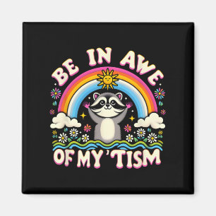 Raccoon Meme in Ehrfurcht vor meiner Taufe Meme Au Magnet