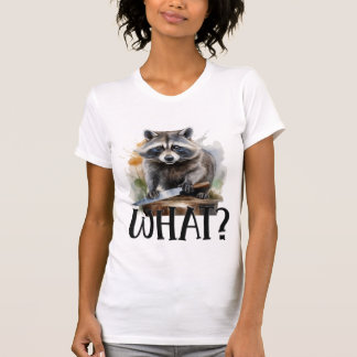 Raccoon mit einem Küchenmesser bestimmt, was? T-Shirt