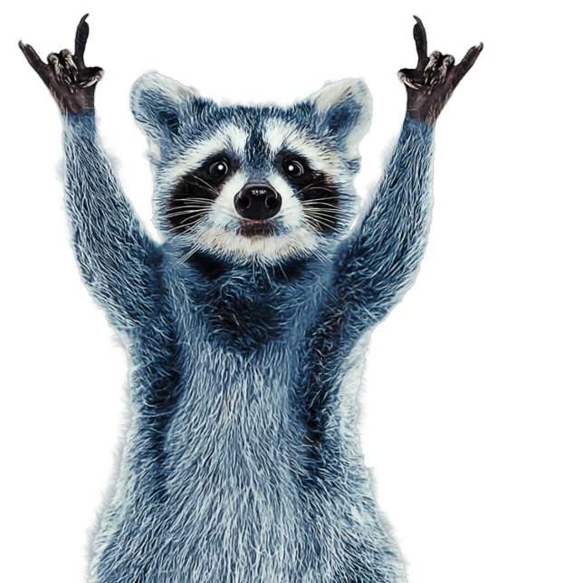 Raccoon - Naturwunder - Niedlicher Raccoon Rechteckiger Aufkleber (Von Creator hochgeladen)