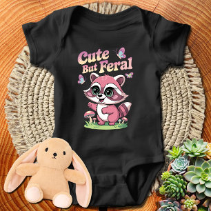Raccoon Niedlich, aber Feral Baby Strampler