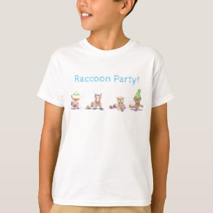 Raccoon-Party scherzt T - Shirt