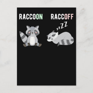 Raccoon Postkarte