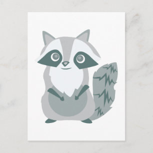 Raccoon Postkarte