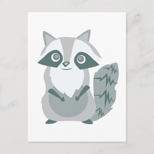 Raccoon Postkarte (Vorderseite)