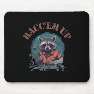Raccoon Raccem Up Billard Rack ihnen den Pool Fund Mousepad