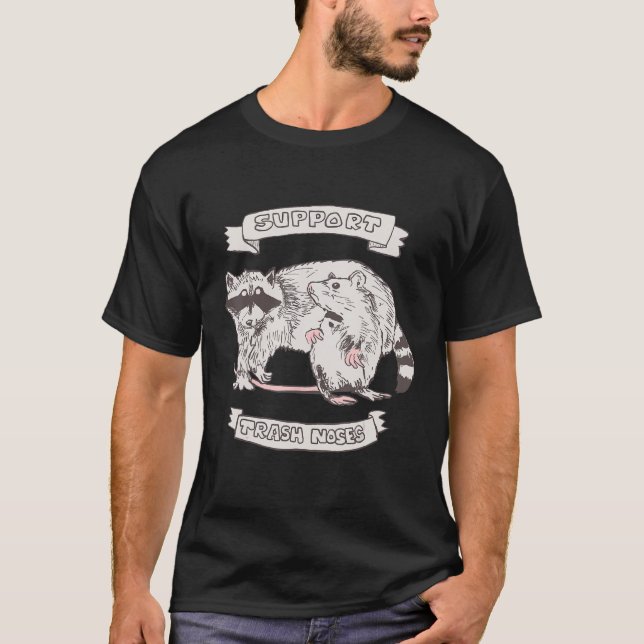 Raccoon Rat Animals Funny Sprichwort Sarcastic Mül T-Shirt (Vorderseite)