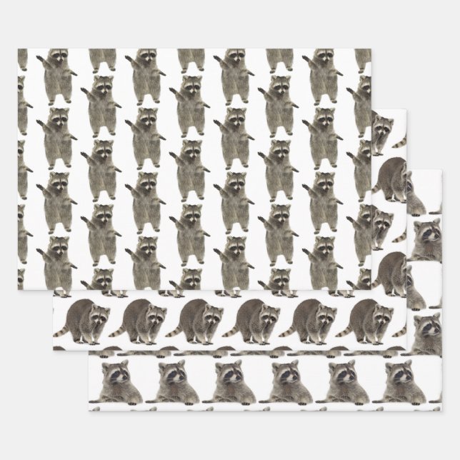 Raccoon Realm: Whimsical Woodland Gift Wrap Geschenkpapier Set (Set)