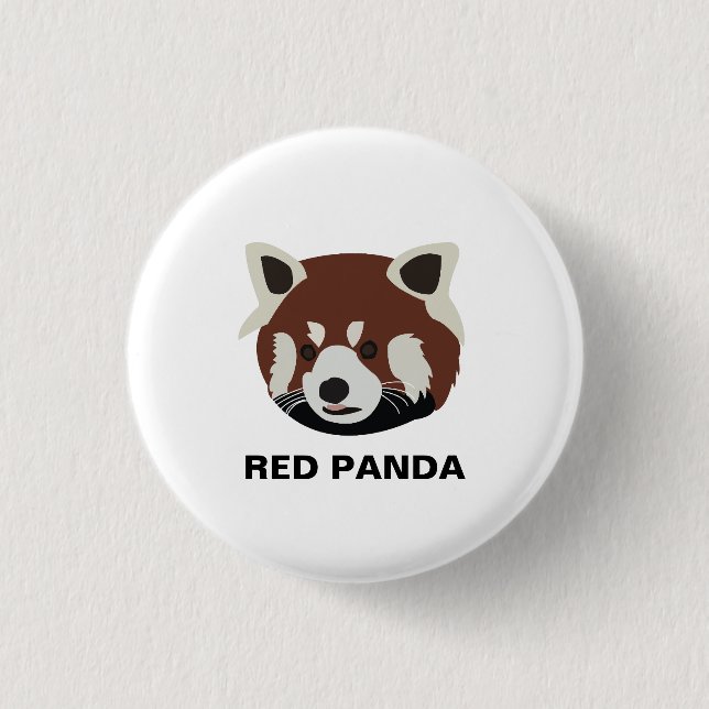 Raccoon Red Panda Raccoon Button (Vorderseite)