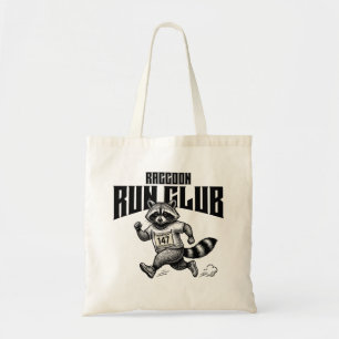 "Raccoon Run Club Marathon Retro Trash Panda Läufe Tragetasche
