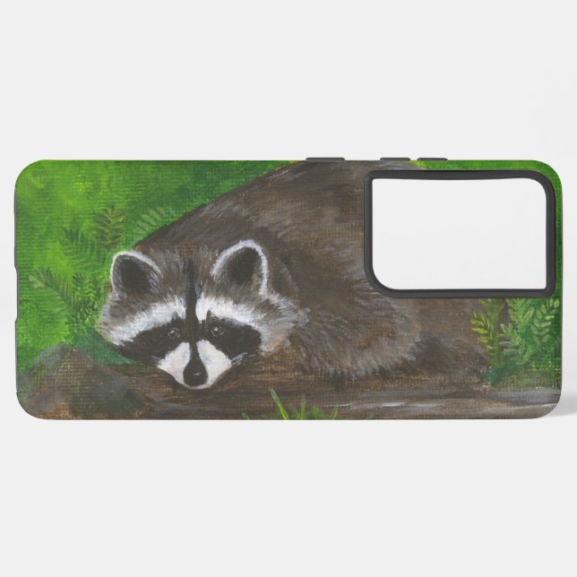 Raccoon Samsung Galaxy Hülle (Rückseite (Horizontal))