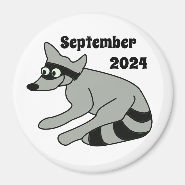 Raccoon, September 2024 Magnet (Vorne)