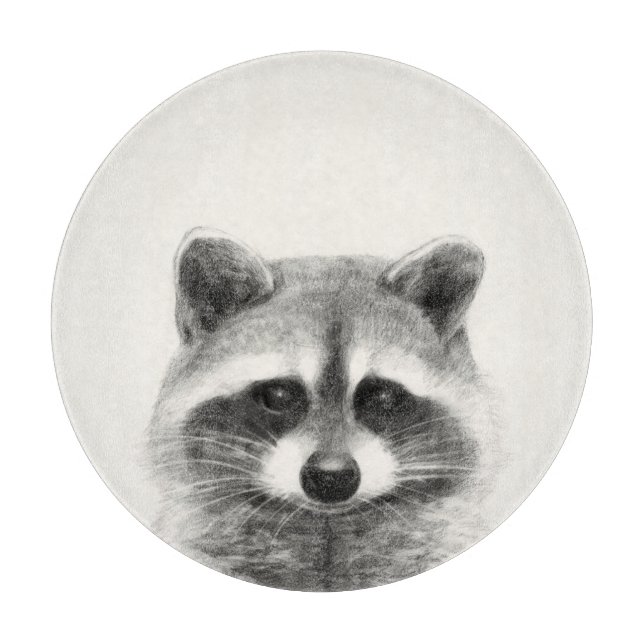 Raccoon-Stift Zeichne Schneidebrett (Vorderseite)