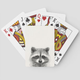 Raccoon-Stift Zeichne Spielkarten